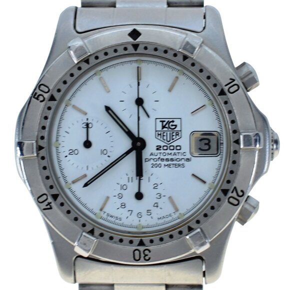 RARE Men's 38mm Tag Heuer 2000 Series Auto Stainless Steel LWO 283 Watch 162.206